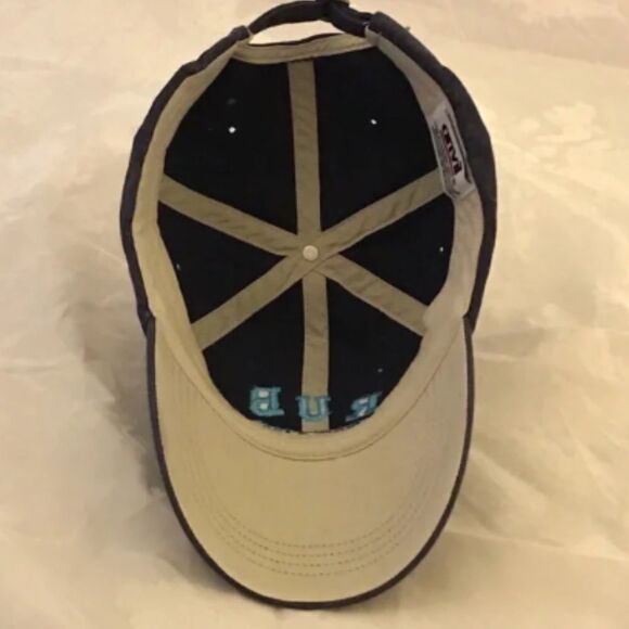 Anvil Aruba One Happy Island Navy Blue Baseball Hat - Picture 8 of 12